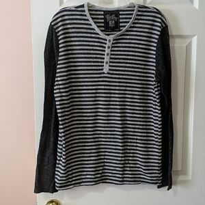Men's Striped Long Sleeve Baseball T - ExUC NWOT